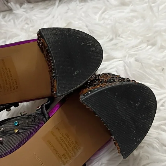 Betsey Johnson Dafney pointed-toe slingback pumps Women's Sz 8 - Picture 8 of 12